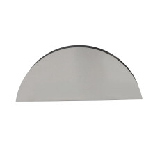 Porte-mouchoirs festonné, boîte à mouchoirs en acier inoxydable de forme sectorielle pour la maison, le restaurant et le bar (plat)