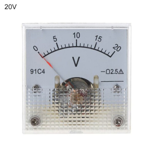 DC voltmeter Analog panelmätare 0-20V 0-20V 0-20V