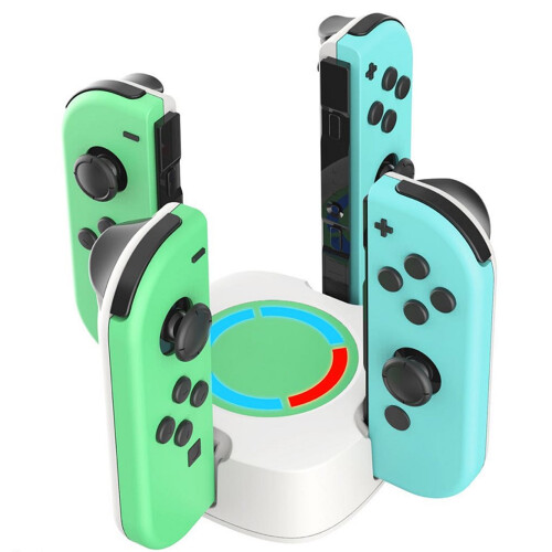 Βάση φόρτισης Gamepad 4 σε 1 για NS Joy-Con, συμβατή με τον φορτιστή χειριστηρίου PG-9177S, 2