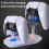 Βάση φόρτισης Gamepad SUSUchens με ένδειξη LED, βάση γρήγορης φόρτισης για διπλές λαβές 3