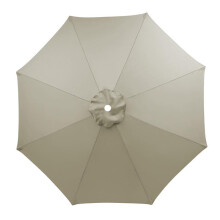 Toile de rechange pour parasol de terrasse, parasol de marché extérieur, gris clair