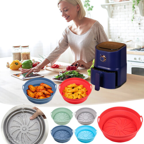 Forros reutilizáveis para cestos de fritadeira Zeceouar de 21 cm (8,2 polegadas) - Compatíveis com fritadeiras elétricas, substitutos para forros 2
