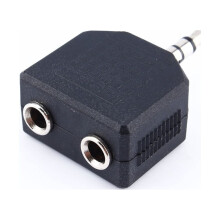Eatbuy hovedtelefonadapter splitter, 1x3,5 mm lydstikadapter, ny hovedtelefonøretelefon1til2ørepropper dobbeltadapter splitter