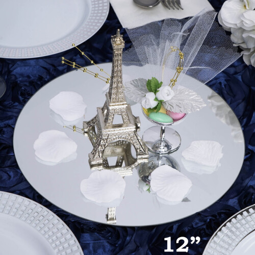BalsaCircle4Pieces Στρογγυλοί Γυάλινοι Καθρέφτες 12" Διακόσμηση Τραπεζιού Μπομπονιέρες 1
