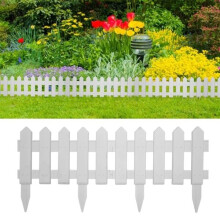 vidaXL Discount edging 25 pcs white 10 m PP White