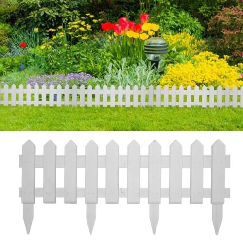 vidaXL Discount edging 25 pcs white 10 m PP White