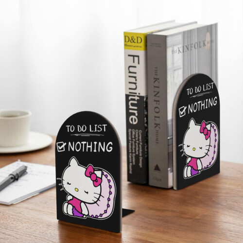 2 πακέτα βιβλιοστάτες Hello Kitty χαριτωμένο πώμα βιβλίου κινουμένων σχεδίων βαρέως 2