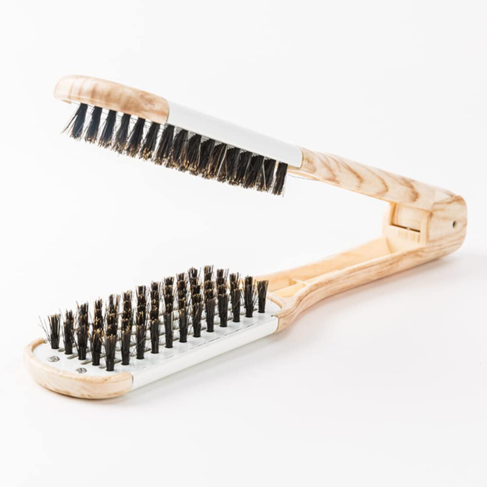 Unisex White Double Sided Hair Straightening Comb With Fast Styling Control And Frizz Reduction For Salon And Home Use