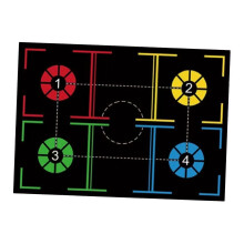 (As described, Style D) Basketball Footstep Training Mat Dribble Exercise Mat for Indoor Sports Home Style A
