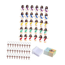 (3cmx3.5cm, 30 pieces) Little Jesus Figures Craft Jesus Figures in Bulk for Egg Stuffers Decor 20 pieces