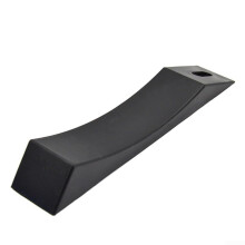Silicone Deadlift Wedge for Barbell and Trap Bar, NonSlip Base, Fits Bumper and Iron Plates, Black