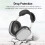 jixopnΣετ 3-σε-1Γάτας Αυτιά Σιλικόνης+TPU για Apple AirPods Max - Διαφανές, Αντιχαρακτικό, 4
