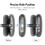 jixopnΣετ 3-σε-1Γάτας Αυτιά Σιλικόνης+TPU για Apple AirPods Max - Διαφανές, Αντιχαρακτικό, 2