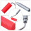 (3PCS,Red)Paint Roller Tray Kit Wall Decor Hand Tool Washable Wood Glue Applicator Kit 3PCS 5