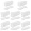 128Pièces Bandes Auto-Adhésives Crochets Boucles Blanche Durable 8