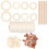 1Ensemble Kit Corde Coton Naturel DIY Décor Bois Khaki 1