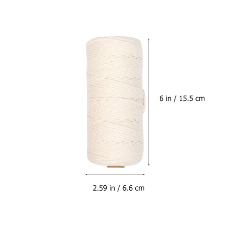1Ensemble Kit Corde Coton Naturel DIY Décor Bois Khaki 1