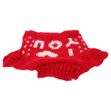 2Pièces Costume Ours Rouge En Laine, Pull Doux Et
