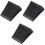 3pcs Ramp Pad Rubber Black Wheel 5