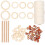 1Ensemble Kit Corde Coton Naturel DIY Décor Bois Khaki 7