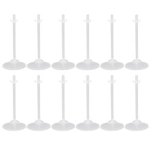 108Pcs Clear Doll Support Display Stands Practical Plastic Doll Stands