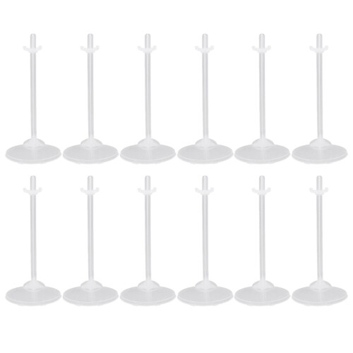 108Pcs Clear Doll Support Display Stands Practical Plastic Doll Stands