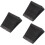 3pcs Ramp Pad Rubber Black Wheel 8