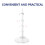108Pcs Clear Doll Support Display Stands Practical Plastic Doll Stands 8