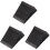3pcs Ramp Pad Rubber Black Wheel 4