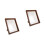 2Sets Elegant Coffee Wood Frame for Desk Display Rustic Photo Frame 9