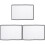 3 Pcs Portable Projection Screen Projector White Curtain 2