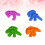 16Pcs Creative Dinosaur Kids Educational Toy Assorted Color Beach Set 8