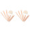 2 Sets Weaving Tool Tapestry Comb Shape Accessories Wood Shuttles 2