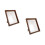 2Sets Elegant Coffee Wood Frame for Desk Display Rustic Photo Frame 5
