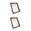 2Sets Elegant Coffee Wood Frame for Desk Display Rustic Photo Frame 6