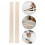 2Pcs Light Brown Wood Bed Slats for Mattress and Bed Frame Support 10