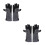 2Pairs Practical Grey Protective Gloves Industry Hand Protection Gear 3