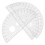 15Pcs Precision Clear Plastic Protractors 180 Degree Geometric Rulers 2