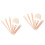 2 Sets Weaving Tool Tapestry Comb Shape Accessories Wood Shuttles 4