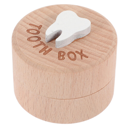 2 Count Baby Tooth Box Toothpicks Toothpaste Holder Umbilical Cord 1