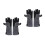 2Pairs Practical Grey Protective Gloves Industry Hand Protection Gear 5