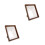 2Sets Elegant Coffee Wood Frame for Desk Display Rustic Photo Frame 4