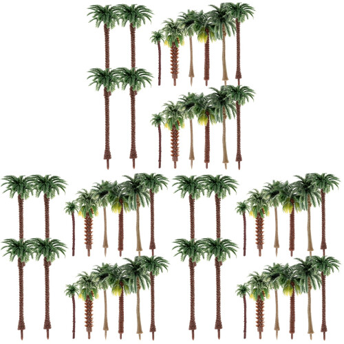 90Pcs Durable Plastic Mini Trees for Model Train Layout and DIY Decor 2