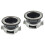 2Pcs Waste Disposer Accessory Easy Install Black Stainless Steel Set 4