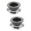 2Pcs Waste Disposer Accessory Easy Install Black Stainless Steel Set 7