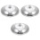 3Pcs Thickened Glass Pan Lids Anti-Scald Pot Covers for Kitchen Use 3