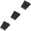 3pcs Ramp Pad Rubber Black Wheel 7