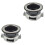 2Pcs Waste Disposer Accessory Easy Install Black Stainless Steel Set 3