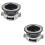 2Pcs Waste Disposer Accessory Easy Install Black Stainless Steel Set 6