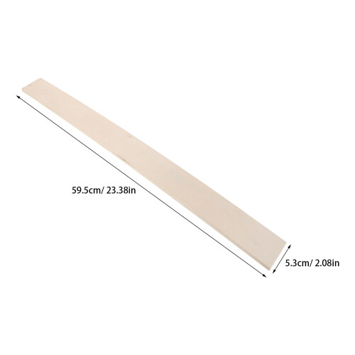 2Pcs Light Brown Wood Bed Slats for Mattress and Bed Frame Support 2